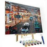 Main street in the season Paint By Number Painting Set