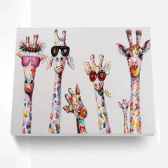 DIY Giraffe Paint By Numbers Painting Kit