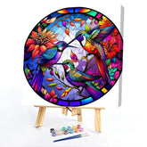 Hummingbird Glass Paint By Numbers Acrylic Painting Kit