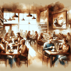 Charming Coffee Shop Escape - DIY Painting By Numbers Kit