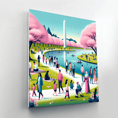 National Cherry Blossom Festival - Washington, D.C., USA - DIY Painting By Numbers Kit