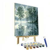 Kinkade Inspired Mystic Reflections - DIY Painting By Numbers Kit
