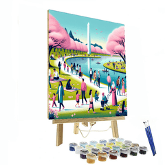 National Cherry Blossom Festival - Washington, D.C., USA - DIY Painting By Numbers Kit