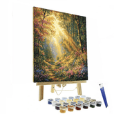 Kinkade Inspired Timeless Enchanted Forest - DIY Painting By Numbers Kit