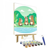 Curious Capybaras - DIY Painting By Numbers Kit