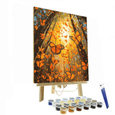 Monarch Butterfly Biosphere Reserve - Mexico - DIY Painting By Numbers Kit