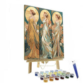 Botticelli Inspired Moonlit Garden - DIY Painting By Numbers Kit