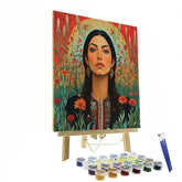 Frida Kahlo Inspired Desert Memory - DIY Painting By Numbers Kit