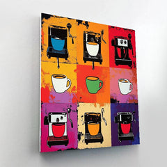 Andy Warhol Inspired Pop Art Coffee Culture - DIY Painting By Numbers Kit