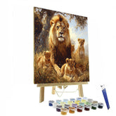Edwin Landseer Inspired Majestic Lions - DIY Painting By Numbers Kit