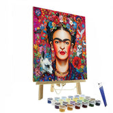 Frida Kahlo Inspired Emotional Self-Portrait - DIY Painting By Numbers Kit