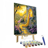 Rapunzel Tower Garden Disney Inspired - DIY Painting By Numbers Kit