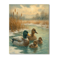 Ducks in January Thaw - DIY Painting By Numbers Kit