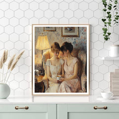 Mary Cassatt Inspired Friends With Tea Indoors - DIY Painting By Numbers Kit