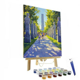 Vigeland Sculpture Park Avenue in Oslo Norway - DIY Painting By Numbers Kit