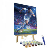 Fifa 2026 Mitoma Blue - DIY Painting By Numbers Kit