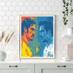 Fifa 2026 Spain vs Uruguay - DIY Painting By Numbers Kit