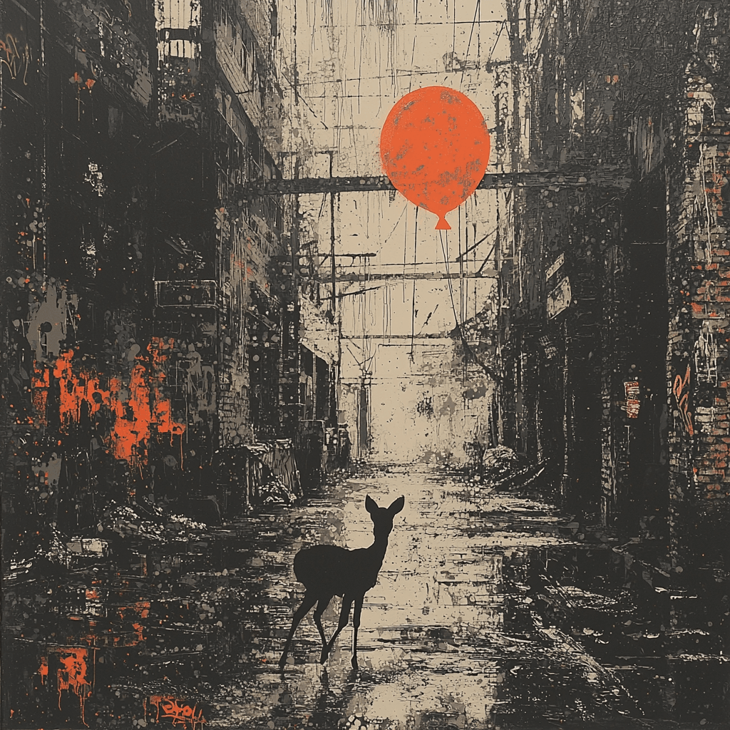 Banksy Inspired Banksy's Urban Wildlife Encounter - DIY Painting By Numbers Kit