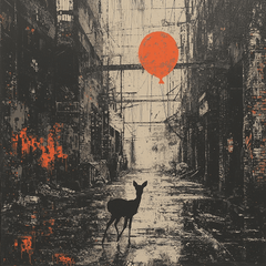 Banksy Inspired Banksy's Urban Wildlife Encounter - DIY Painting By Numbers Kit