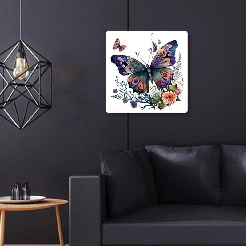 Butterfly Flower Paint By Numbers Acrylic Painting Kit