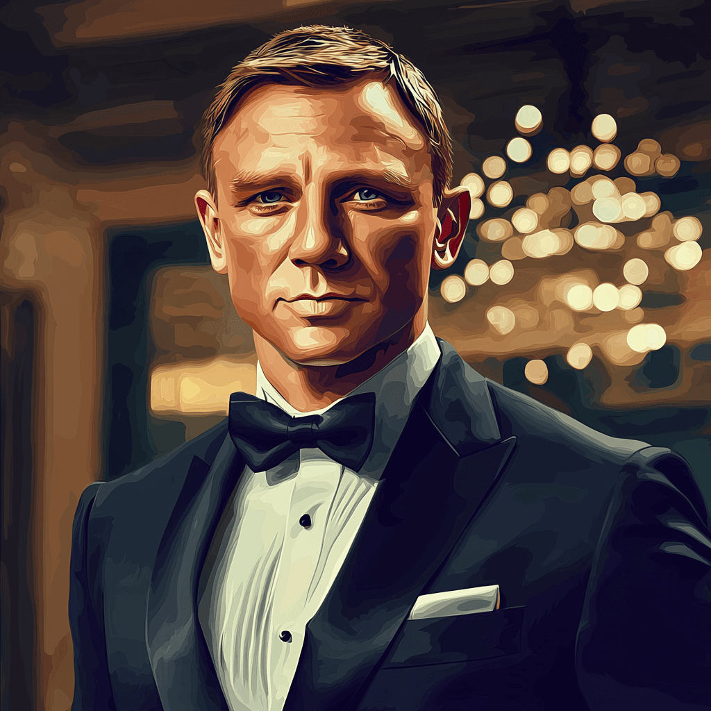 Daniel Craig: The Suave Elegance of James Bond - DIY Painting By Numbers Kit