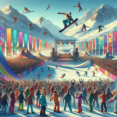 Whistler World Ski and Snowboard Festival - DIY Painting By Numbers Kit