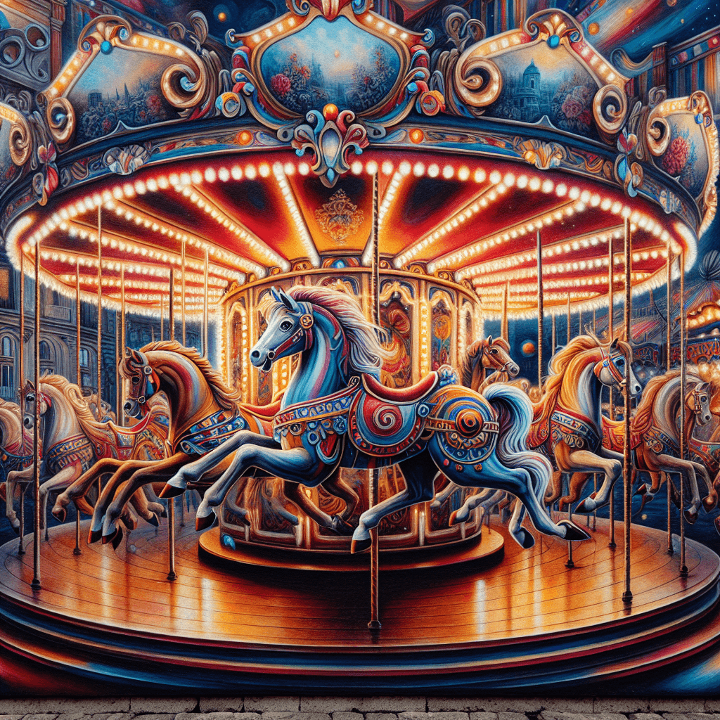 Vintage Carousel Joy - DIY Painting By Numbers Kit
