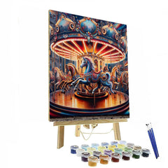 Vintage Carousel Joy - DIY Painting By Numbers Kit