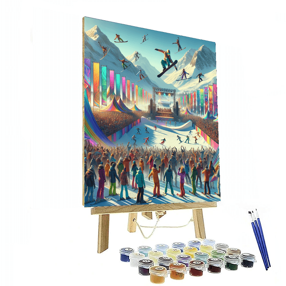 Whistler World Ski and Snowboard Festival - DIY Painting By Numbers Kit