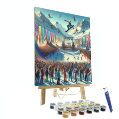 Whistler World Ski and Snowboard Festival - DIY Painting By Numbers Kit