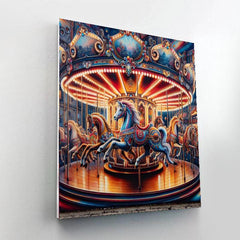 Vintage Carousel Joy - DIY Painting By Numbers Kit