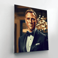 Daniel Craig: The Suave Elegance of James Bond - DIY Painting By Numbers Kit