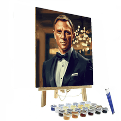 Daniel Craig: The Suave Elegance of James Bond - DIY Painting By Numbers Kit