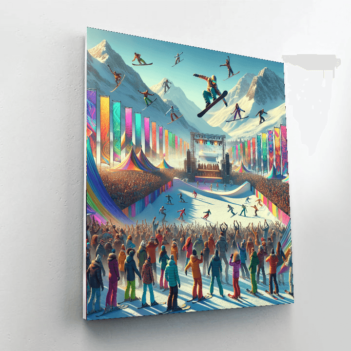 Whistler World Ski and Snowboard Festival - DIY Painting By Numbers Kit