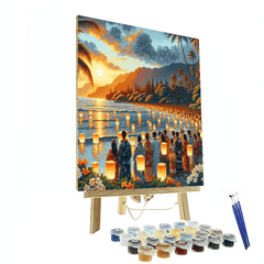 Lantern Floating Hawaii - United States - DIY Painting By Numbers Kit