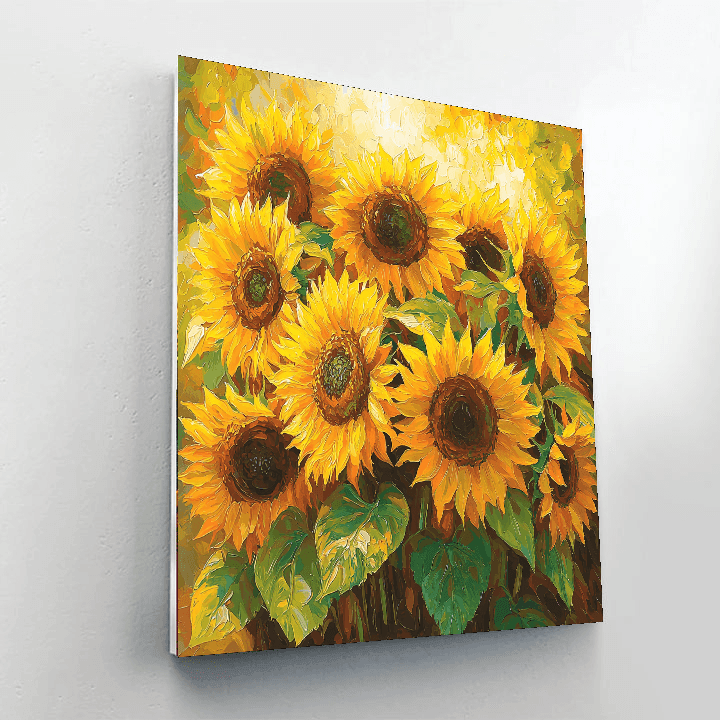 Vincent Van Gogh Inspired Sunflower Radiance - DIY Painting By Numbers Kit
