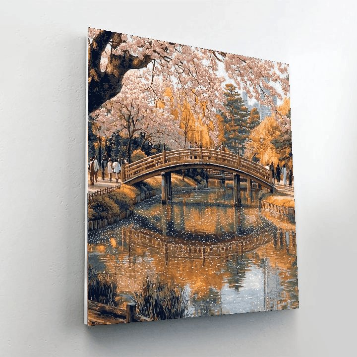 Shinjuku Gyoen National Garden - Tokyo, Japan - DIY Painting By Numbers Kit