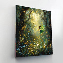 Tinker Bells Magical Forest Flight  - DIY Painting By Numbers Kit