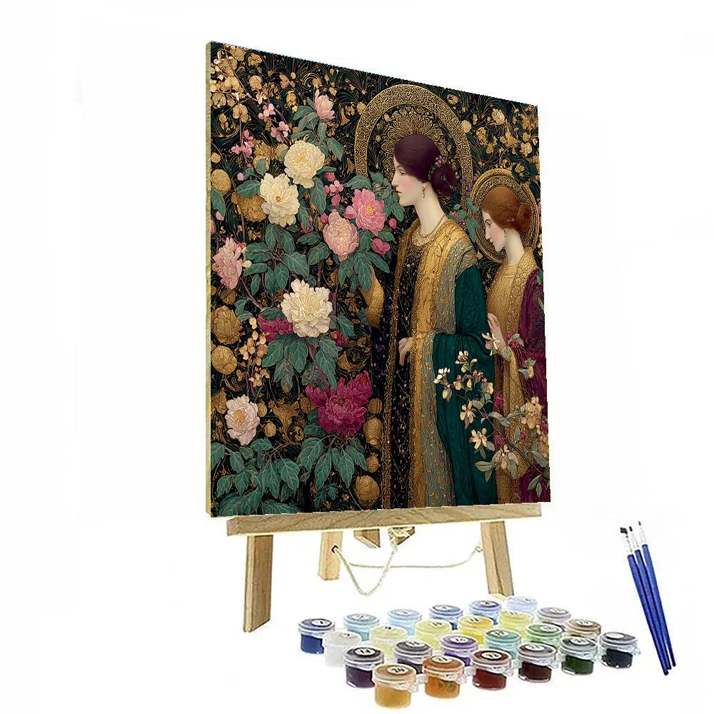 Gustav Klimt Inspired Opulent Garden - DIY Painting By Numbers Kit