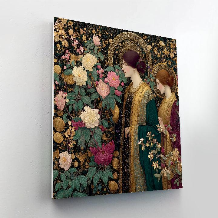Gustav Klimt Inspired Opulent Garden - DIY Painting By Numbers Kit