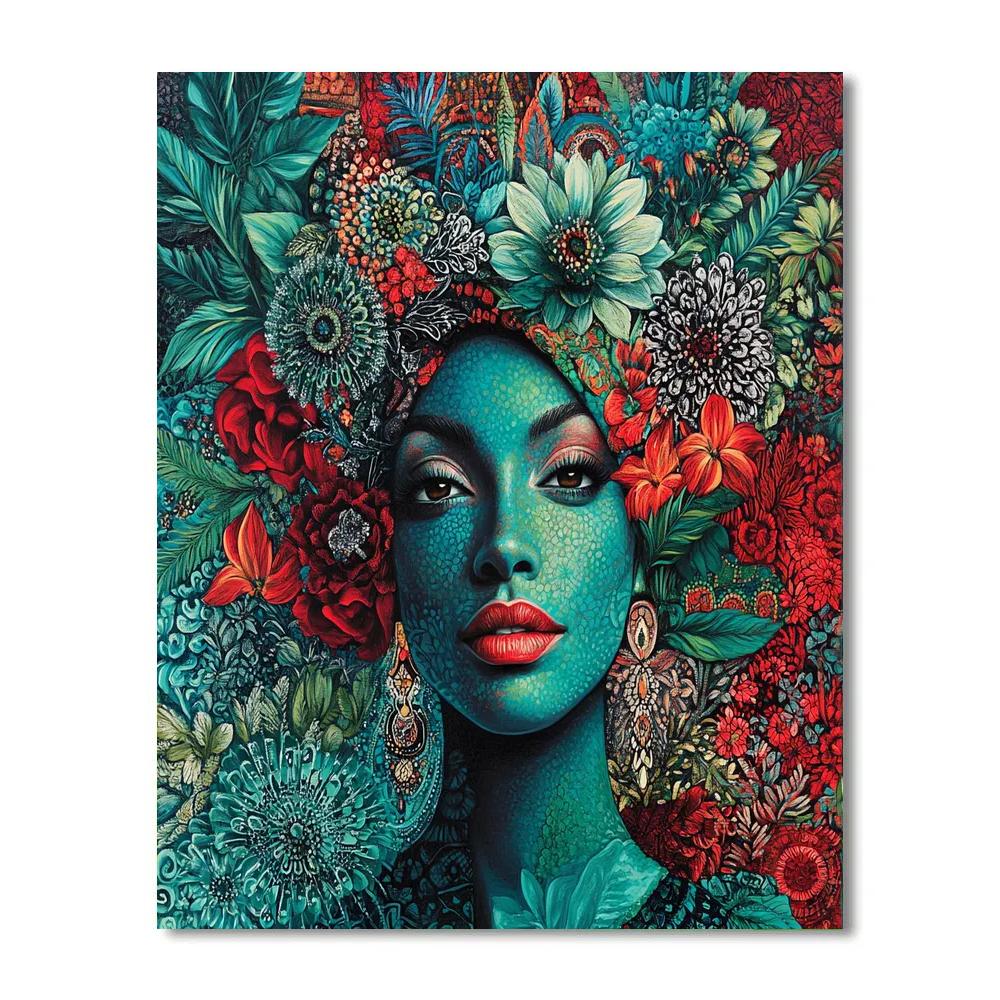 Frida Kahlo Inspired Remembrance - DIY Painting By Numbers Kit