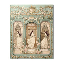 Alphonse Mucha Inspired Art Nouveau Jewelry Shop - DIY Painting By Numbers Kit