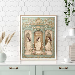Alphonse Mucha Inspired Art Nouveau Jewelry Shop - DIY Painting By Numbers Kit