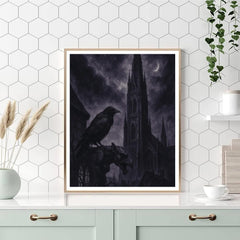 Gothic Raven Spire - DIY Painting By Numbers Kit