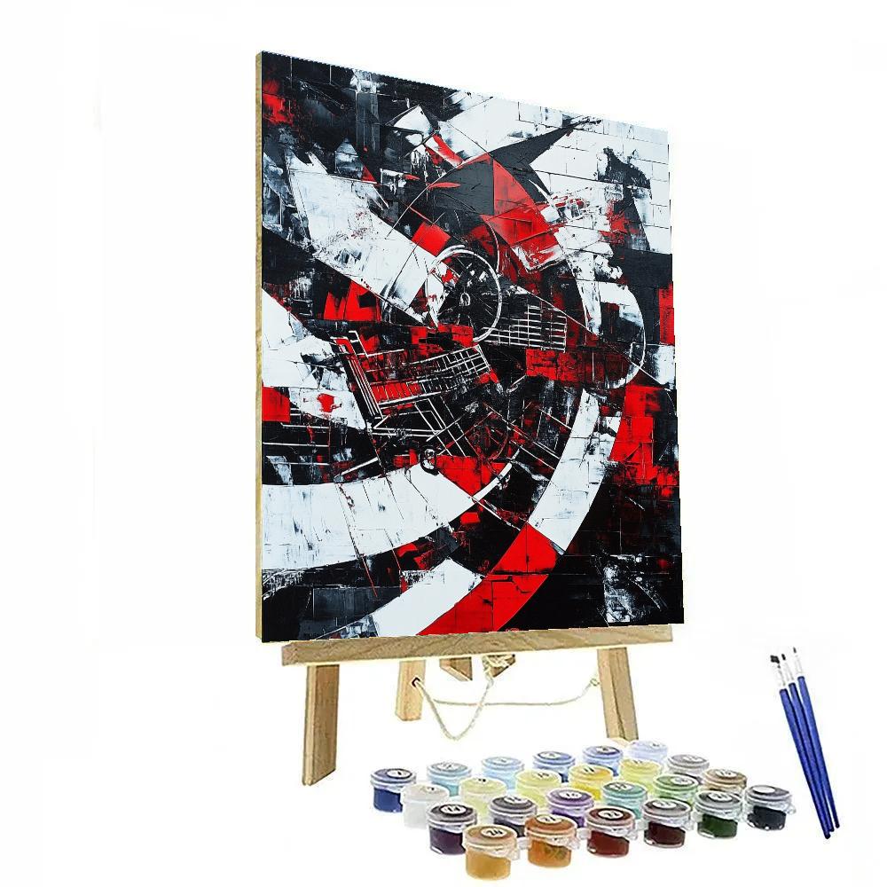 Banksy Inspired Anti-Consumerism Reflection - DIY Painting By Numbers Kit