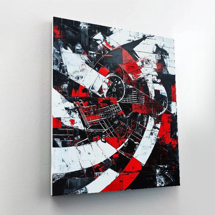 Banksy Inspired Anti-Consumerism Reflection - DIY Painting By Numbers Kit