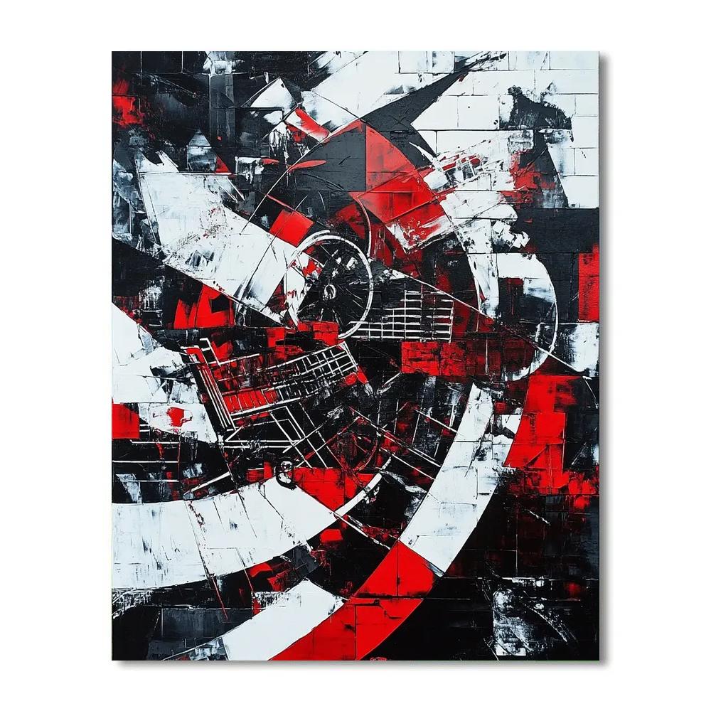 Banksy Inspired Anti-Consumerism Reflection - DIY Painting By Numbers Kit