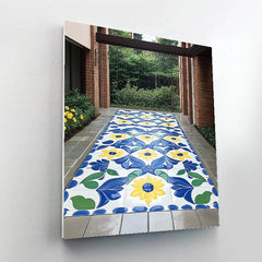 Frida Kahlo Inspired Talavera Rain Mosaic - DIY Painting By Numbers Kit