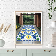 Frida Kahlo Inspired Talavera Rain Mosaic - DIY Painting By Numbers Kit