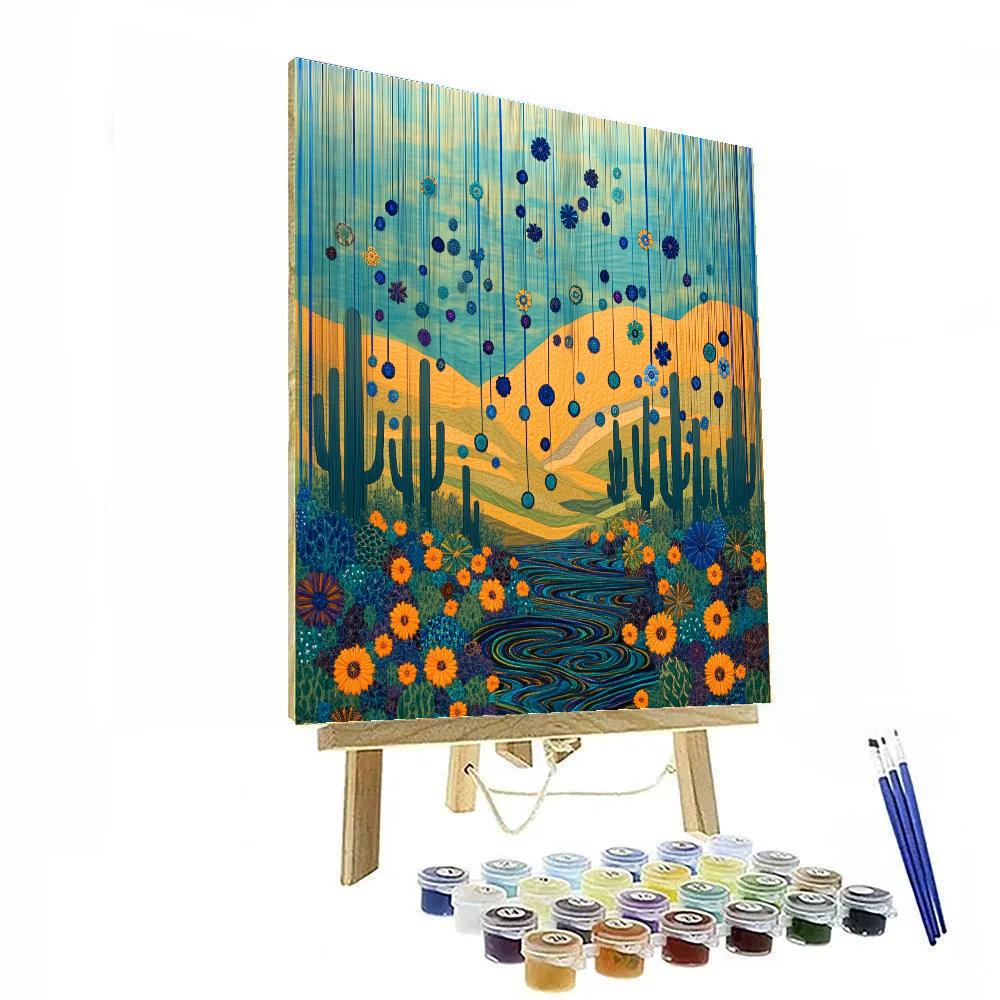 Frida Kahlo Inspired Threads of Ancestral Rain - DIY Painting By Numbers Kit